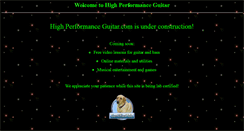 Desktop Screenshot of highperformanceguitar.com