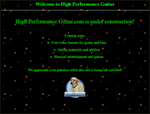 Tablet Screenshot of highperformanceguitar.com